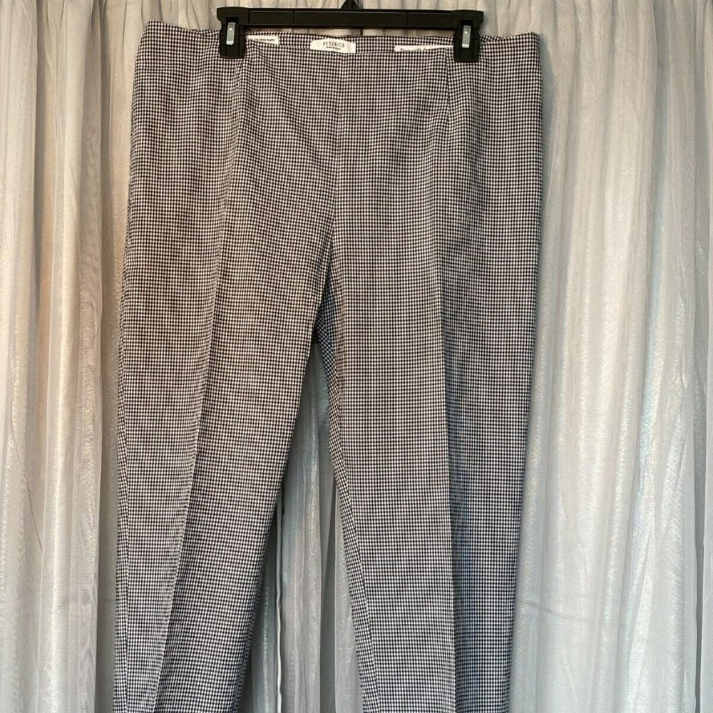 Peserico Black and White Checkered Capri Style Pants (Sz. 14)  (EUC)